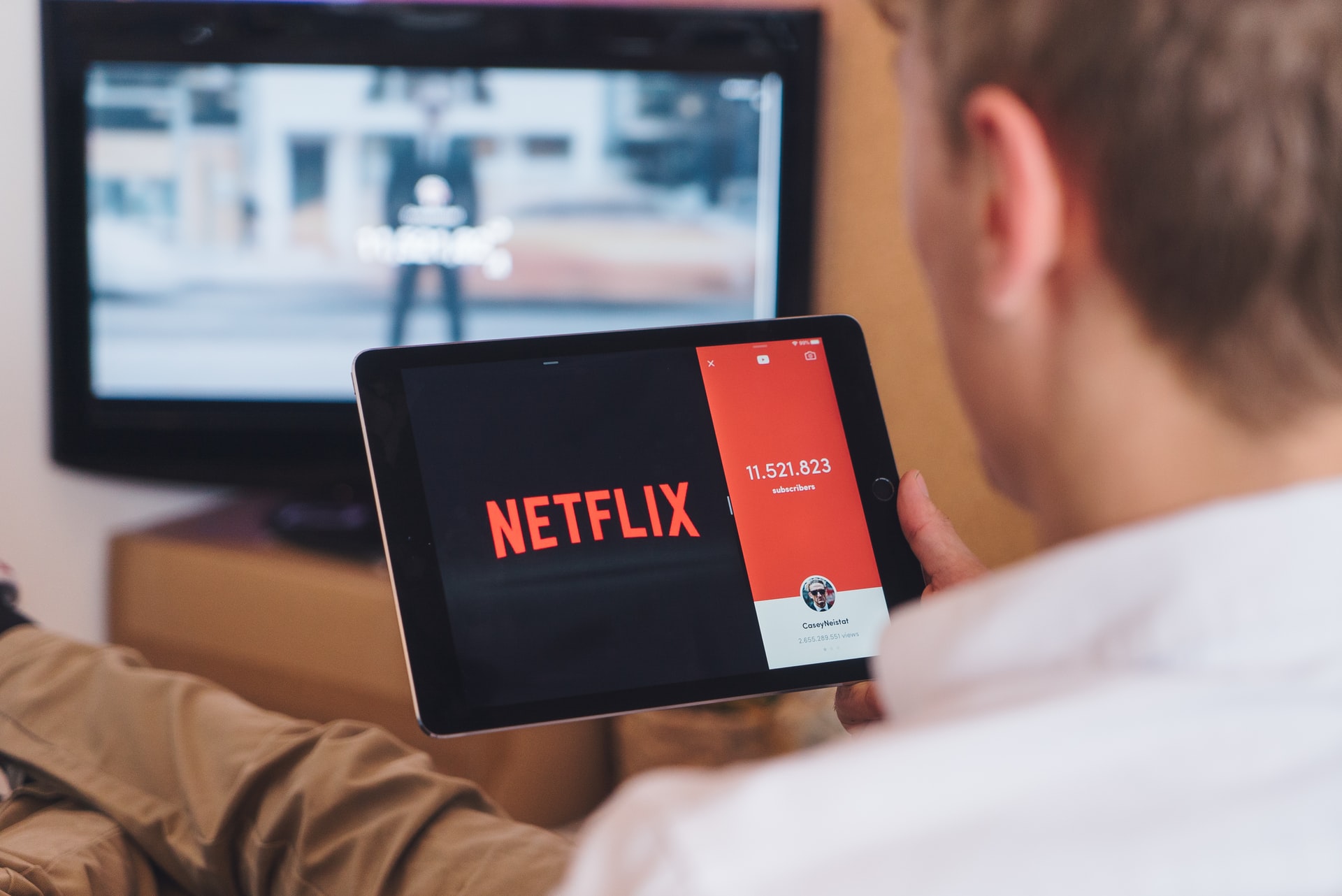 Netflix logo. Image credit: CardMapr on Unsplash