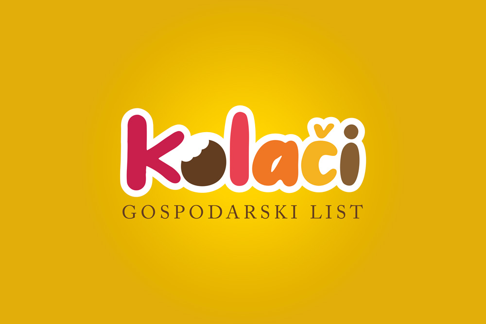 Logotip za Kolači na žutojj podlozi