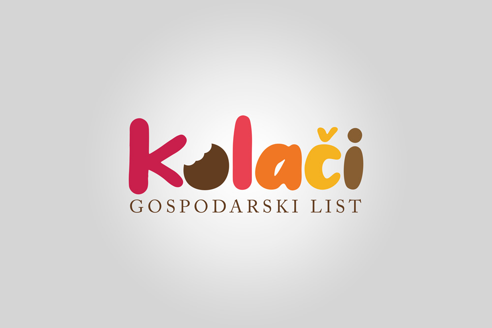 Logotip za Kolači na bijeloj podlozi