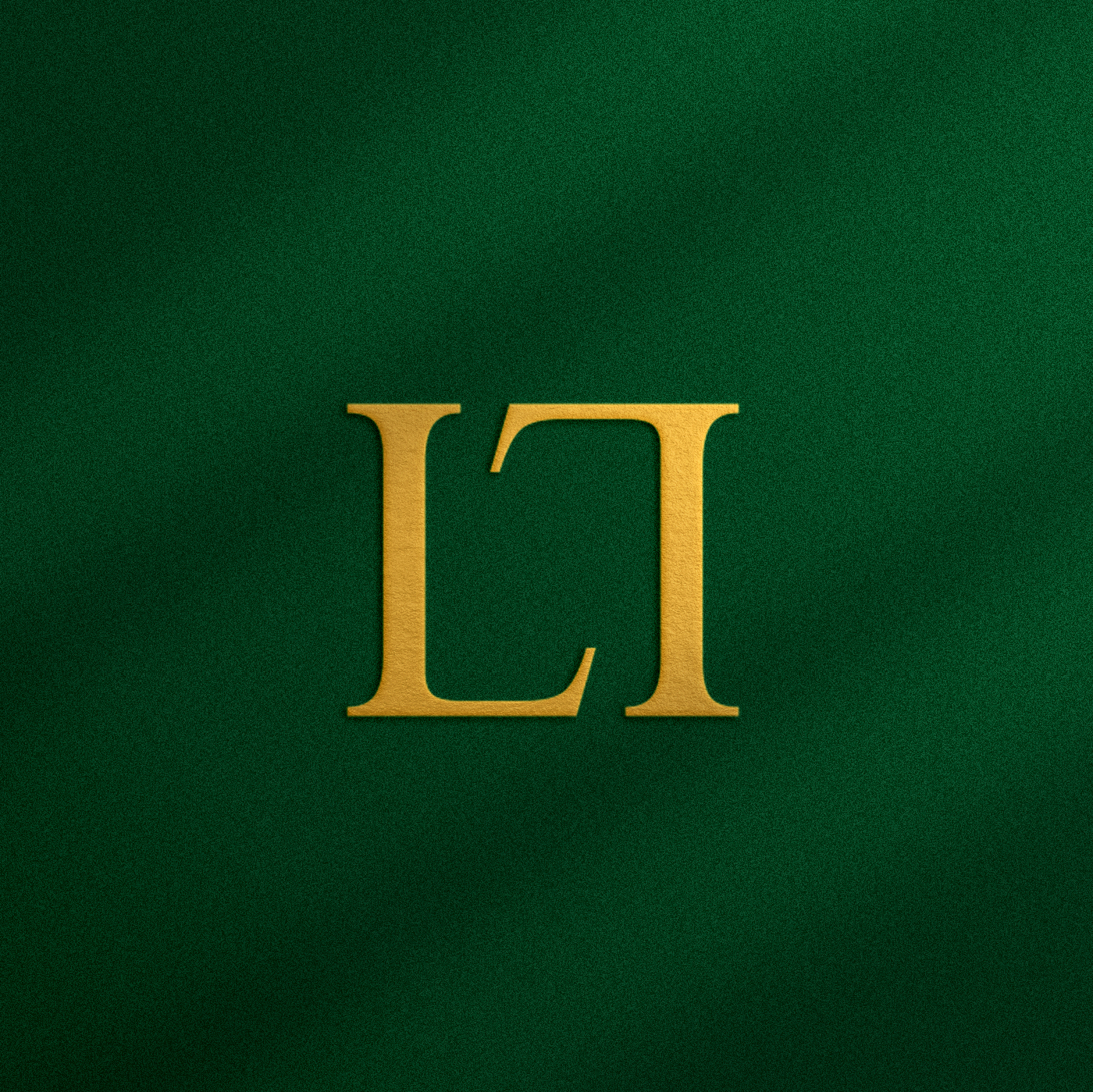 Ikona loga za tvrtku Stillist. Zlatna slova L.