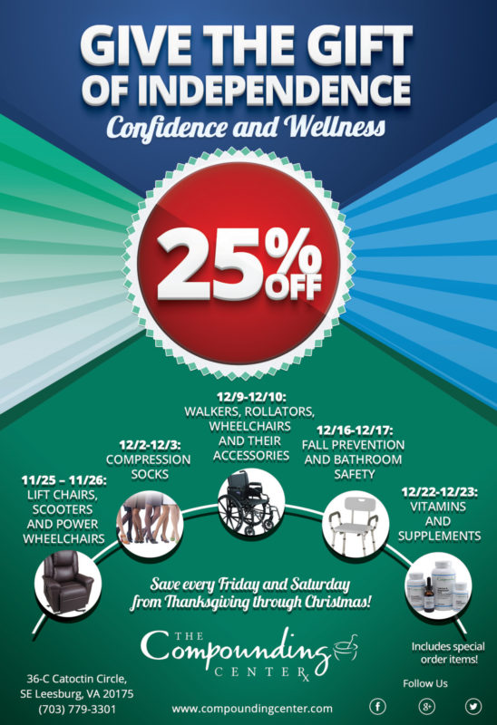 Dizajn oglasa za The Compunding Center. Šareni i veseli dizajn za naše klijente iz SAD-s, farmaceutsku tvrtku.