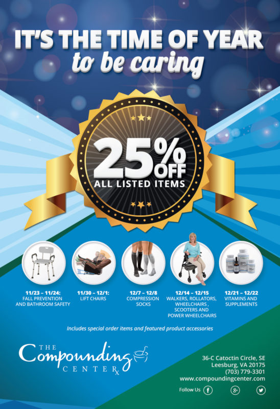 Dizajn oglasa za The Compunding Center. Šareni i veseli dizajn za naše klijente iz SAD-s, farmaceutsku tvrtku.