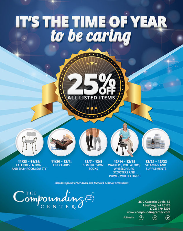 Dizajn oglasa za The Compunding Center. Šareni i veseli dizajn za naše klijente iz SAD-s, farmaceutsku tvrtku.